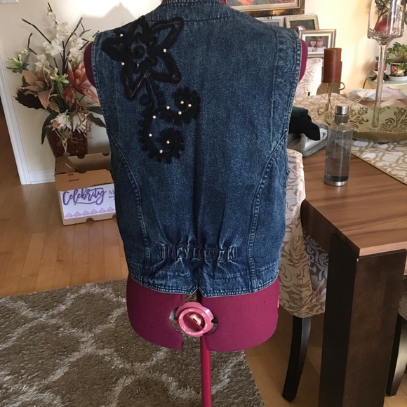 Elegant Denim Vest Jean - Picture 3 of 5